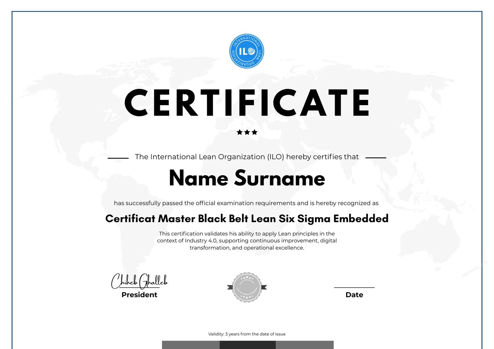 Certification Master Black Belt Lean Six Sigma Embarqué