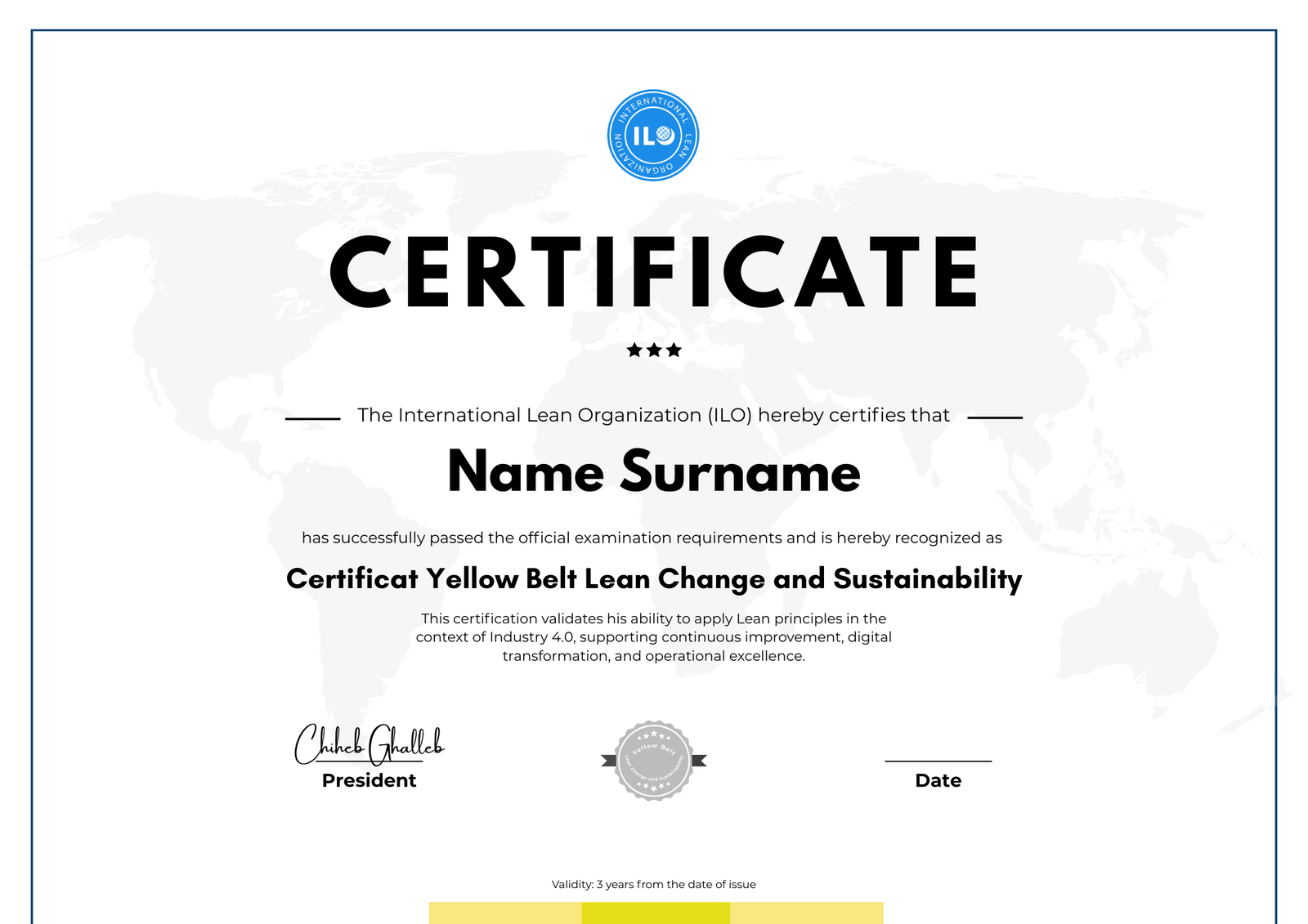 Certification Yellow Belt